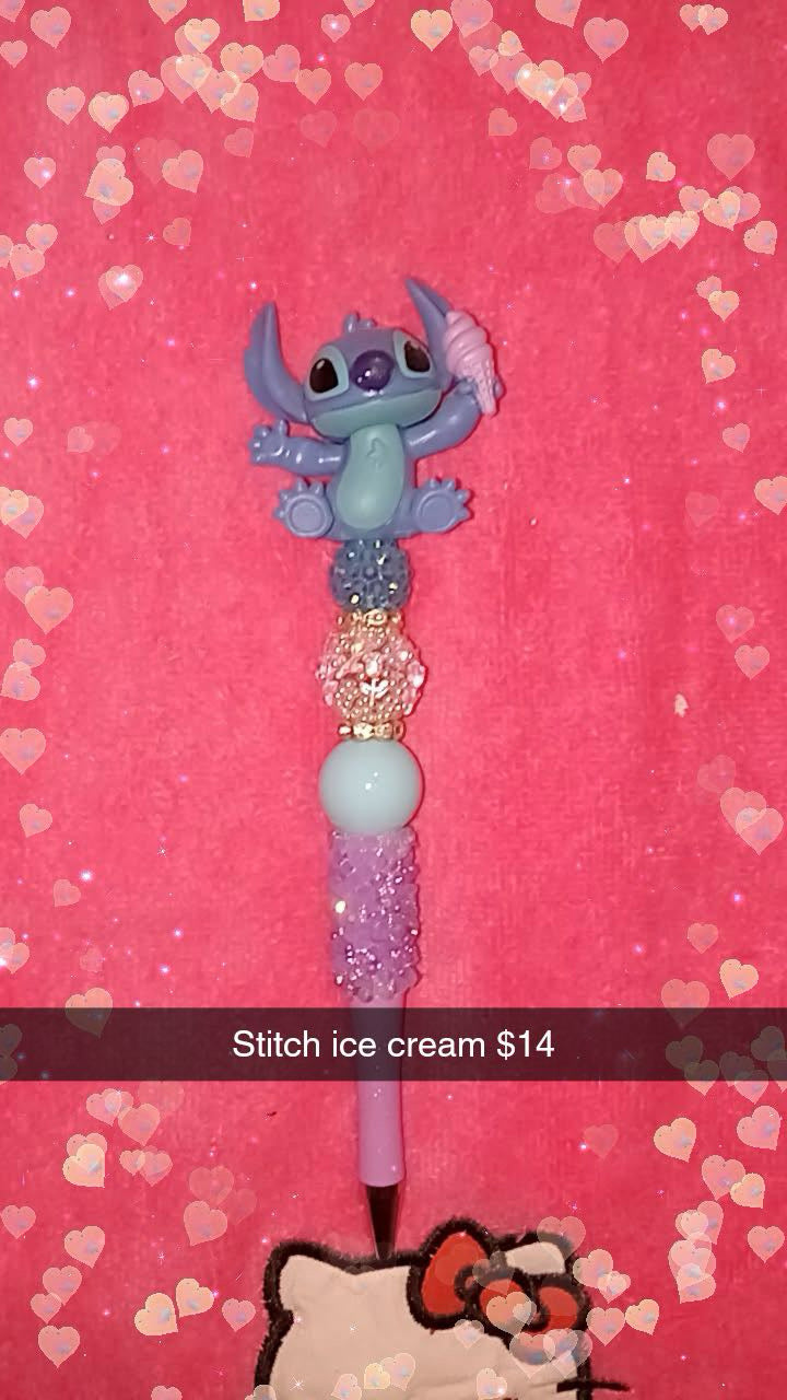 Stitch ice cream pen