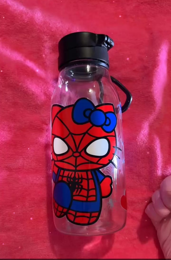 Spider kitty bottle